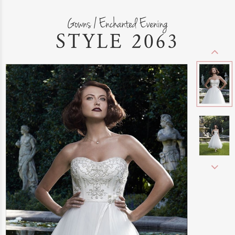 Casablanca Wedding Gown Size 12 Tulle Poofy